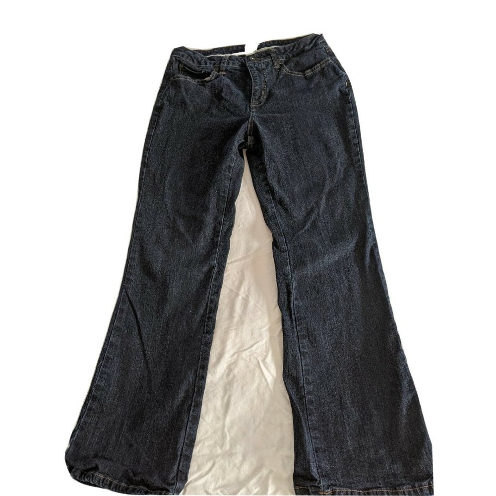 Made For Life Women's Jeans 10 petite 30"X29" Dark Wash 10" rise
